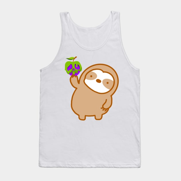 Halloween Poison Apple Sloth Tank Top by theslothinme
